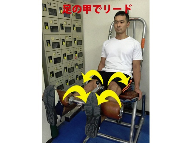 A2タイプはおろす際に足の甲でリードする意識で行うと良い