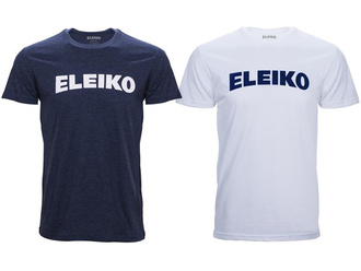 Logo Front T-shirt Unisex（ELEIKO ロゴTシャツ/男女兼用/ネイビー、白）