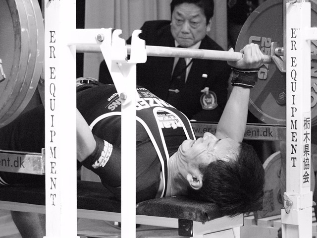 男子66kg級2位広永賢司の第3試技192.5kg
