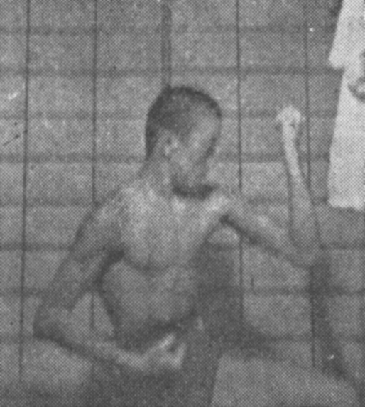 昭和30年練習3か月の筆者身長160cm、体重48kg、胸囲78cm