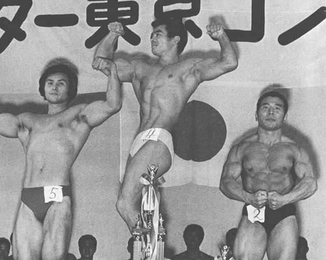 ミスター東日本プロ・コンテスト　左から3位・滝沢、1位・飯富、2位・関
