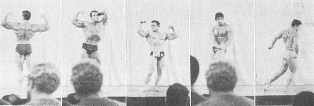 左の２葉はシュワルツェネガー、以下右へジョン・シトロン、デニス・ティネリーノ。本篇に掲載した写真はすべて吉田実氏苦心の撮影になるものである。